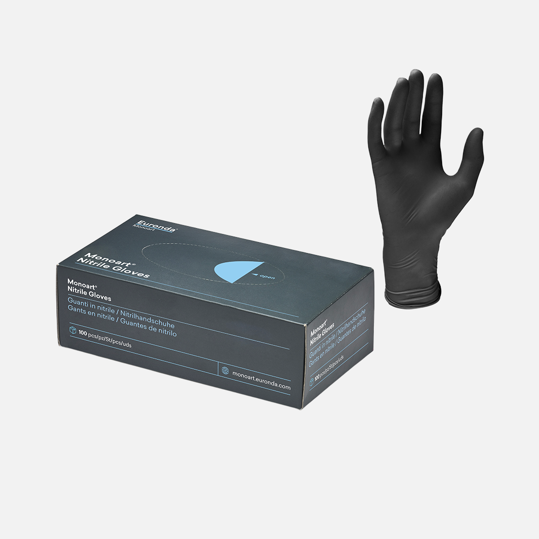 Gants en nitrile noirs jetables – haute protection