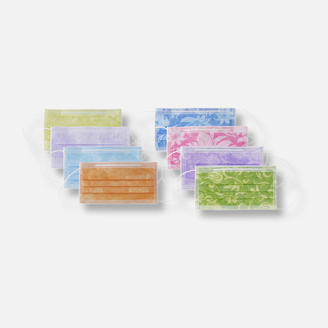 Masques médicaux colorés – haute filtration